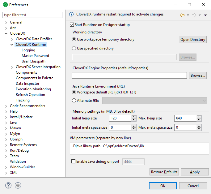 Adding library to classpath using VM parameters