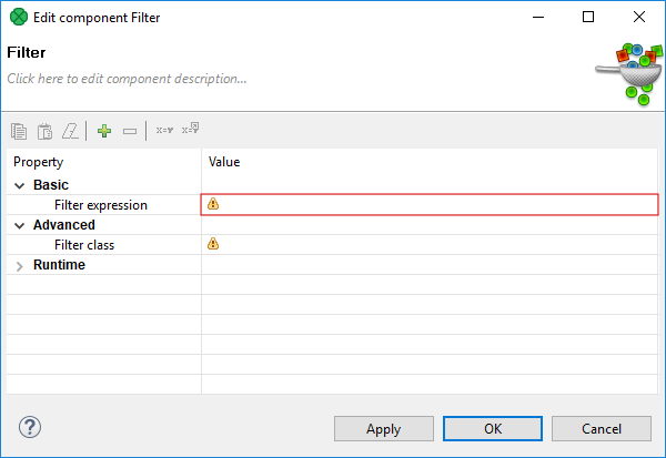 Component Editor - Filter Component Attributes