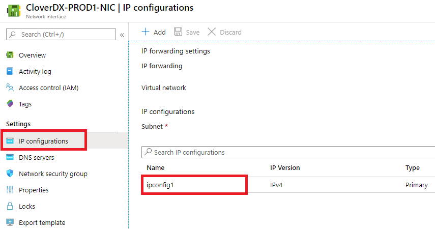 Selecting IP configuration