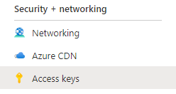 Storage Account Access Keys