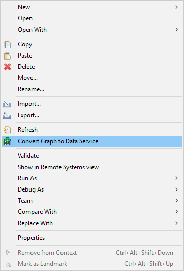 Convert Graph to Data Service