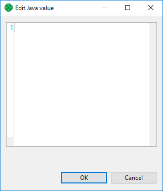 Edit Value Dialog