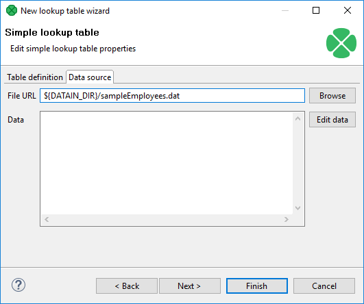 Simple Lookup Table Wizard with File URL