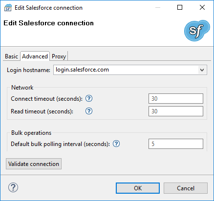Salesforce Connection Dialog II
