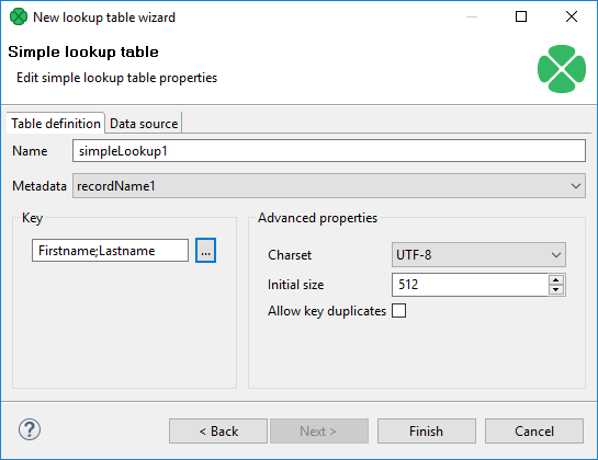 Simple Lookup Table Wizard