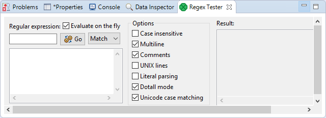 CloverDX - Regex Tester Tab