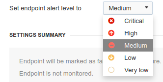 alert and notification alert level