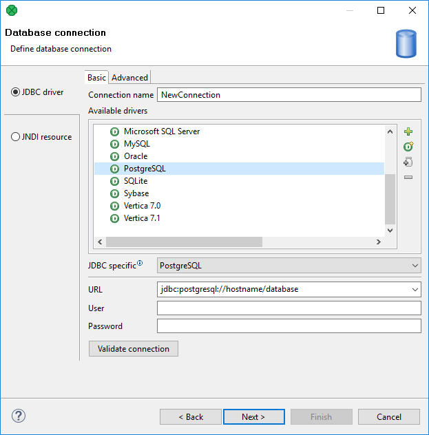 Creating new DB connection