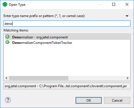 Open Type Dialog