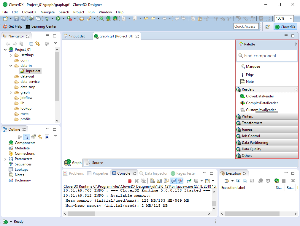 Selecting Components for the Graph