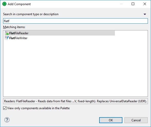 Add Component Dialog