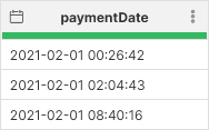 column type date