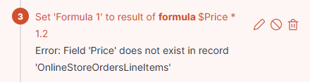 formula error technical name wrong