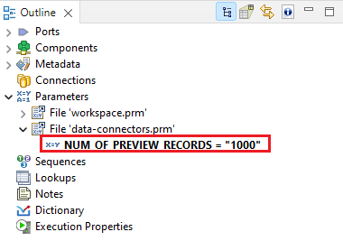 library num of preview records