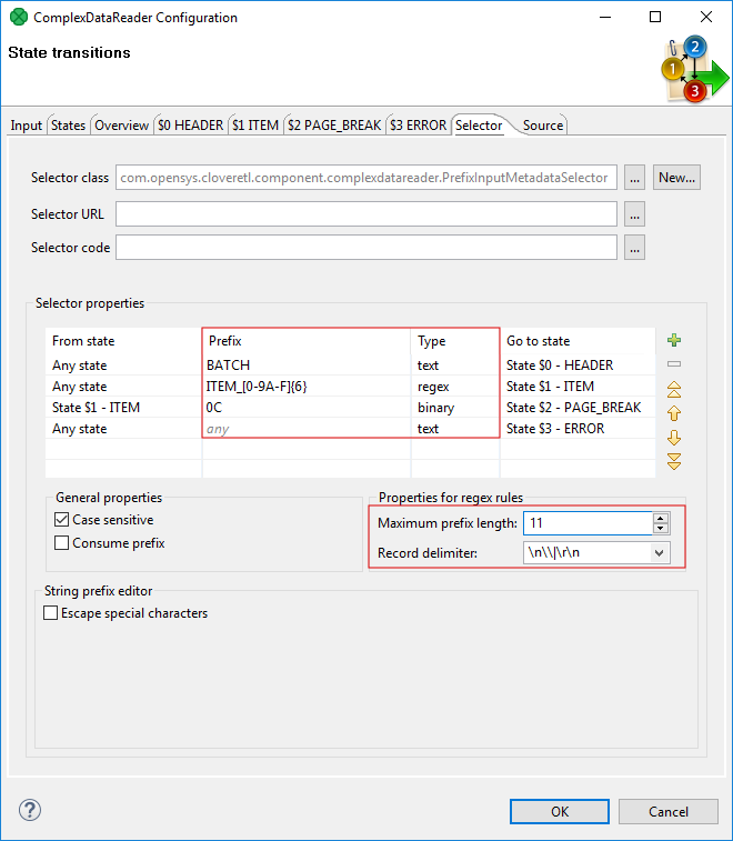 ComplexDataReader selector