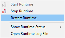 cloveretl runtime restart