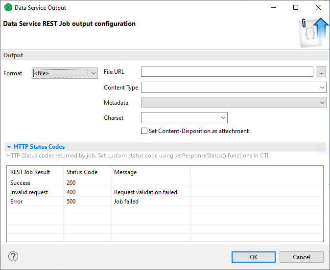 data service output file