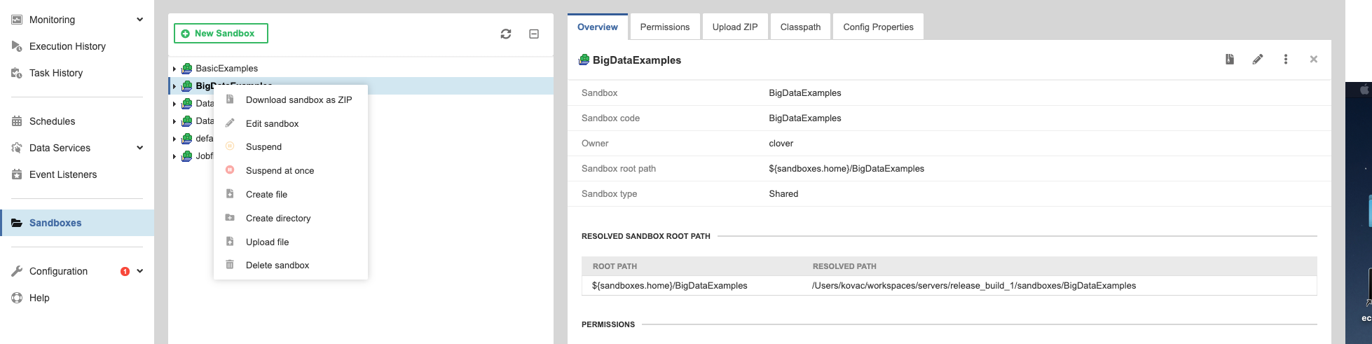 sandboxes file operations