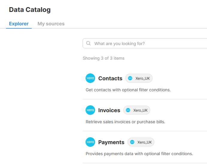 libraries xero uk data catalog