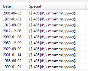 SpreadsheetDataReader formatField