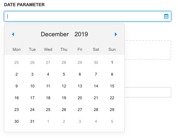 data apps widget date