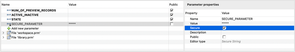 libraries dev secure params