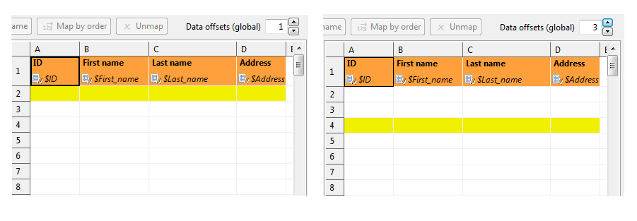 SpreadsheetDataWriter offsetsComparison