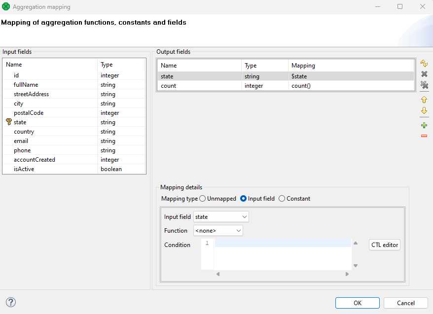 aggregation mapping