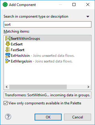 component add sorter