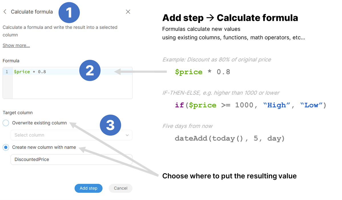 formulas calculations explained