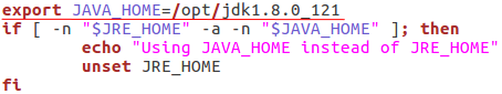 java home linux