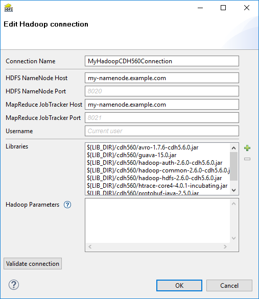 HadoopConnDialog