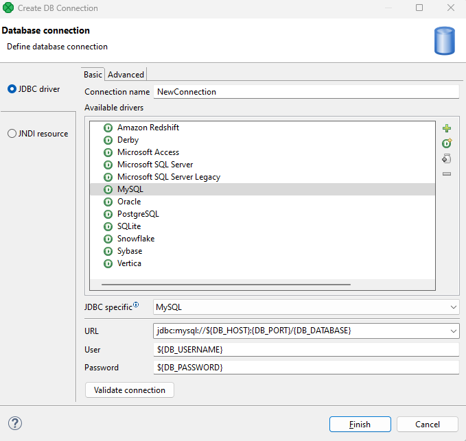 libraries dev db conn