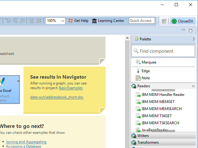 virtual mdm components in palette