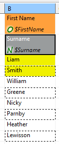 SpreadsheetDataReader leadingCellsSameColumn