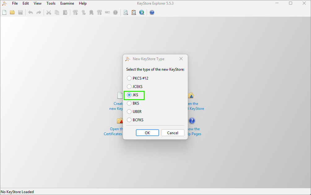 truststore 01 create