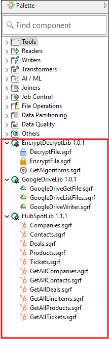 libraries dev palette
