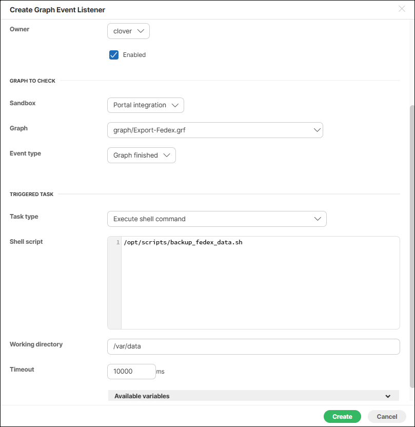 listeners backupData