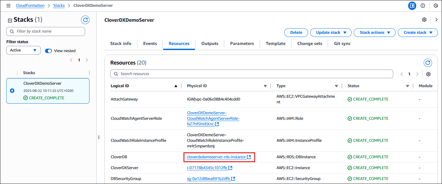 marketplace aws upgrade rds select