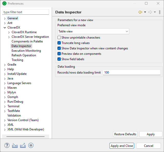 DataInspectorPreferences