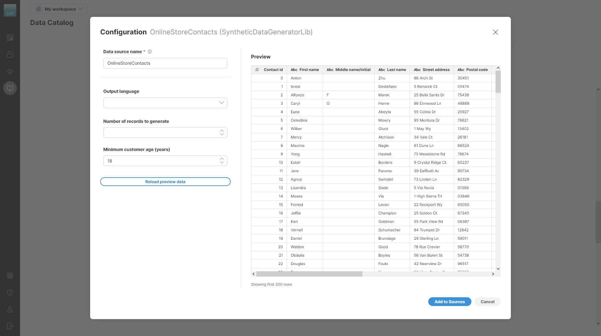 add to sources wizard