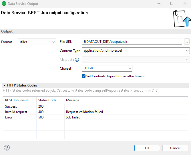data apps rjob file response