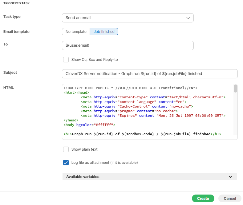 tasks send email 010