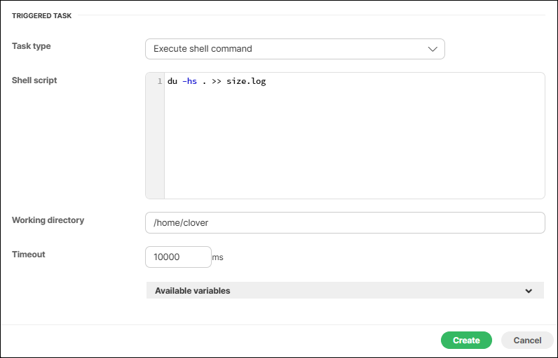 scheduling execute command