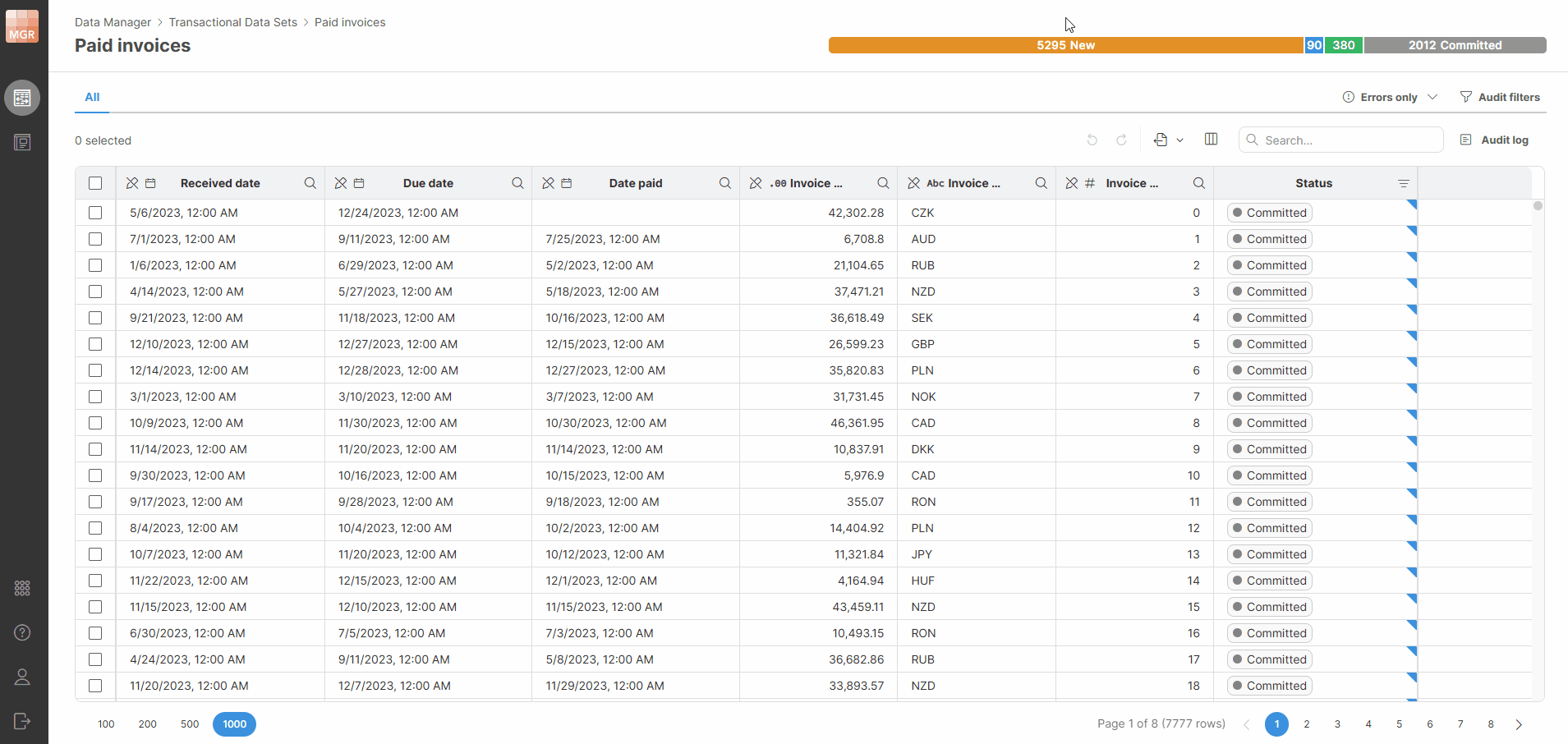 tds progress bar filter