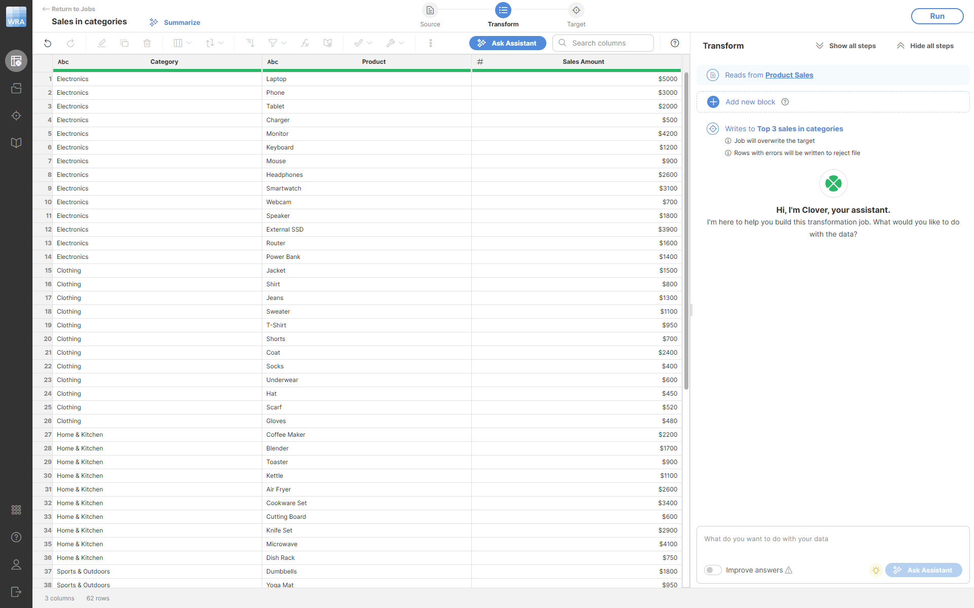 deduplicate input