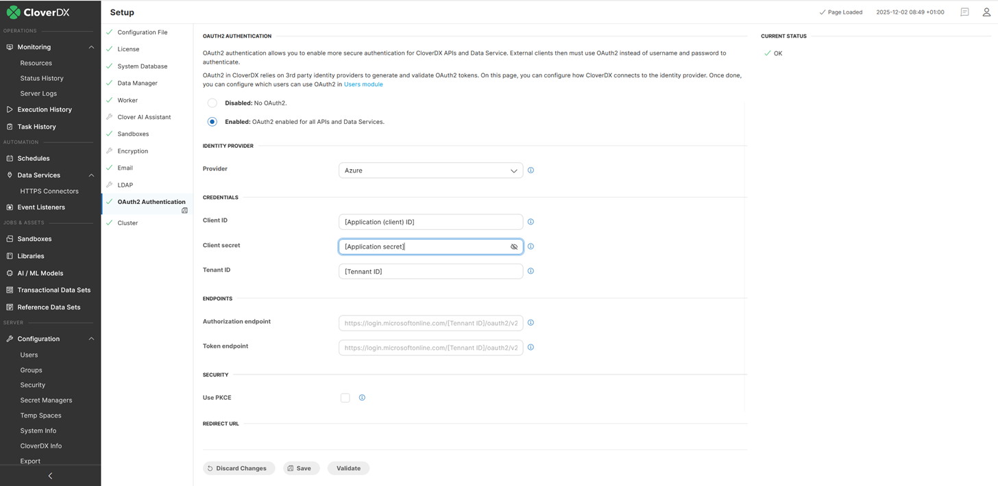 setup oauth2