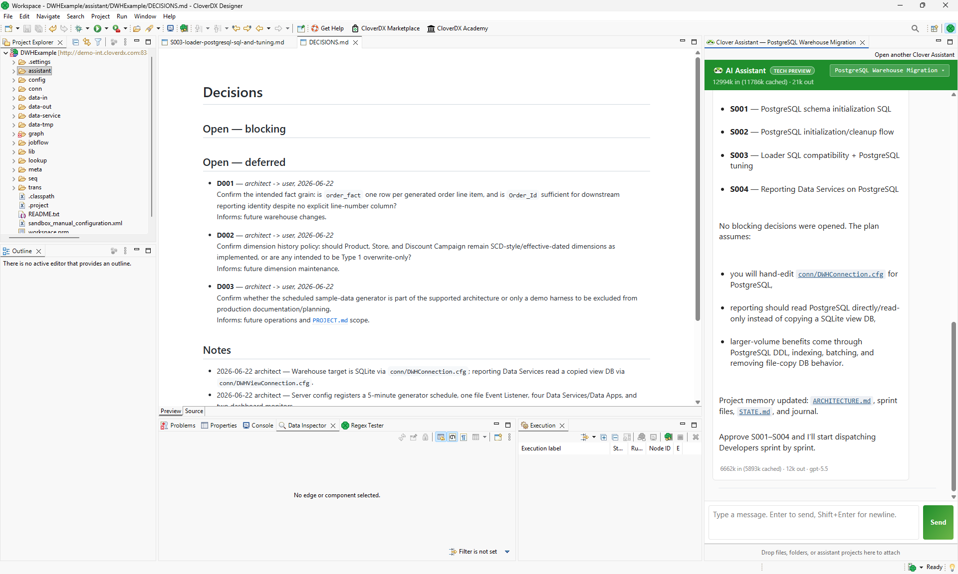 assistant quick start proposed sprints