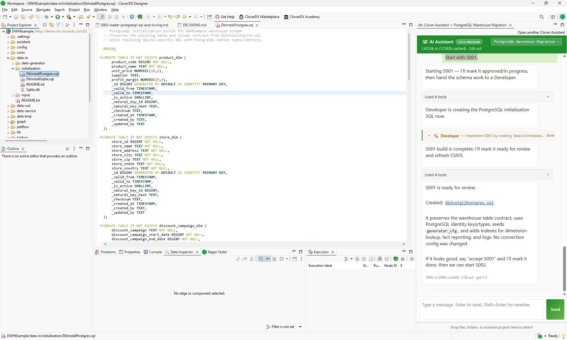assistant quick start sprint done