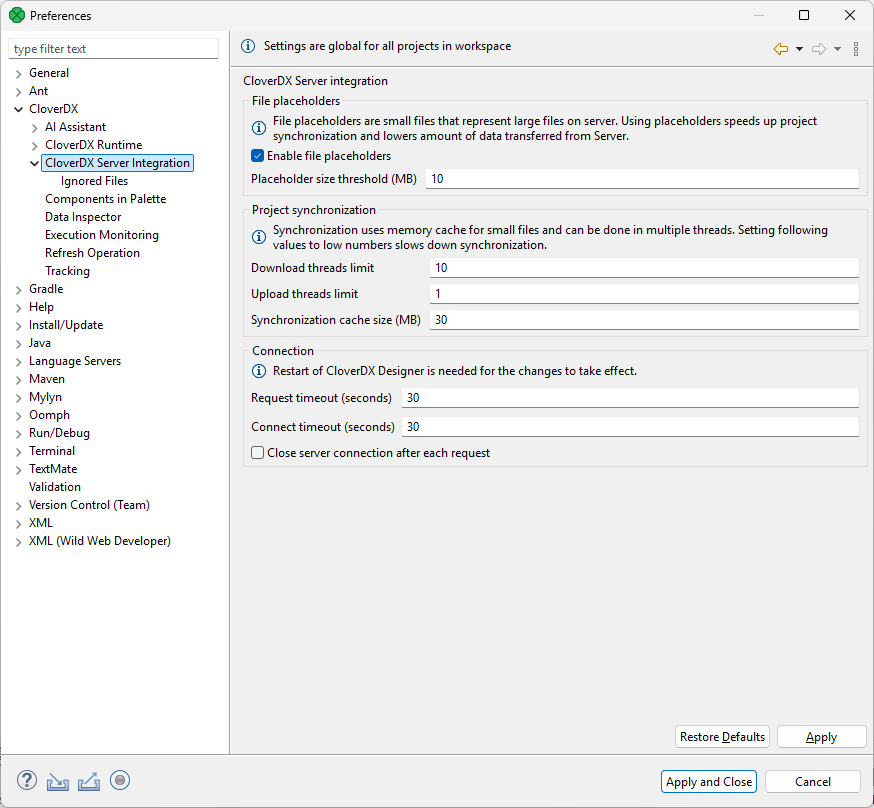 configuration server integration